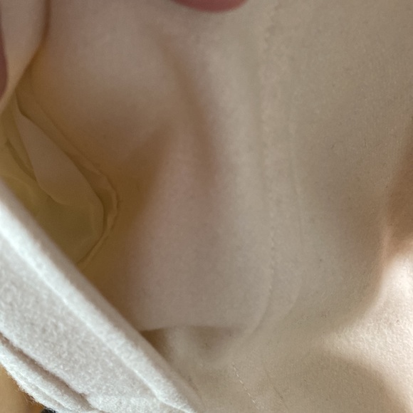 Zara Cream Wool Coat - Picture 6 of 10